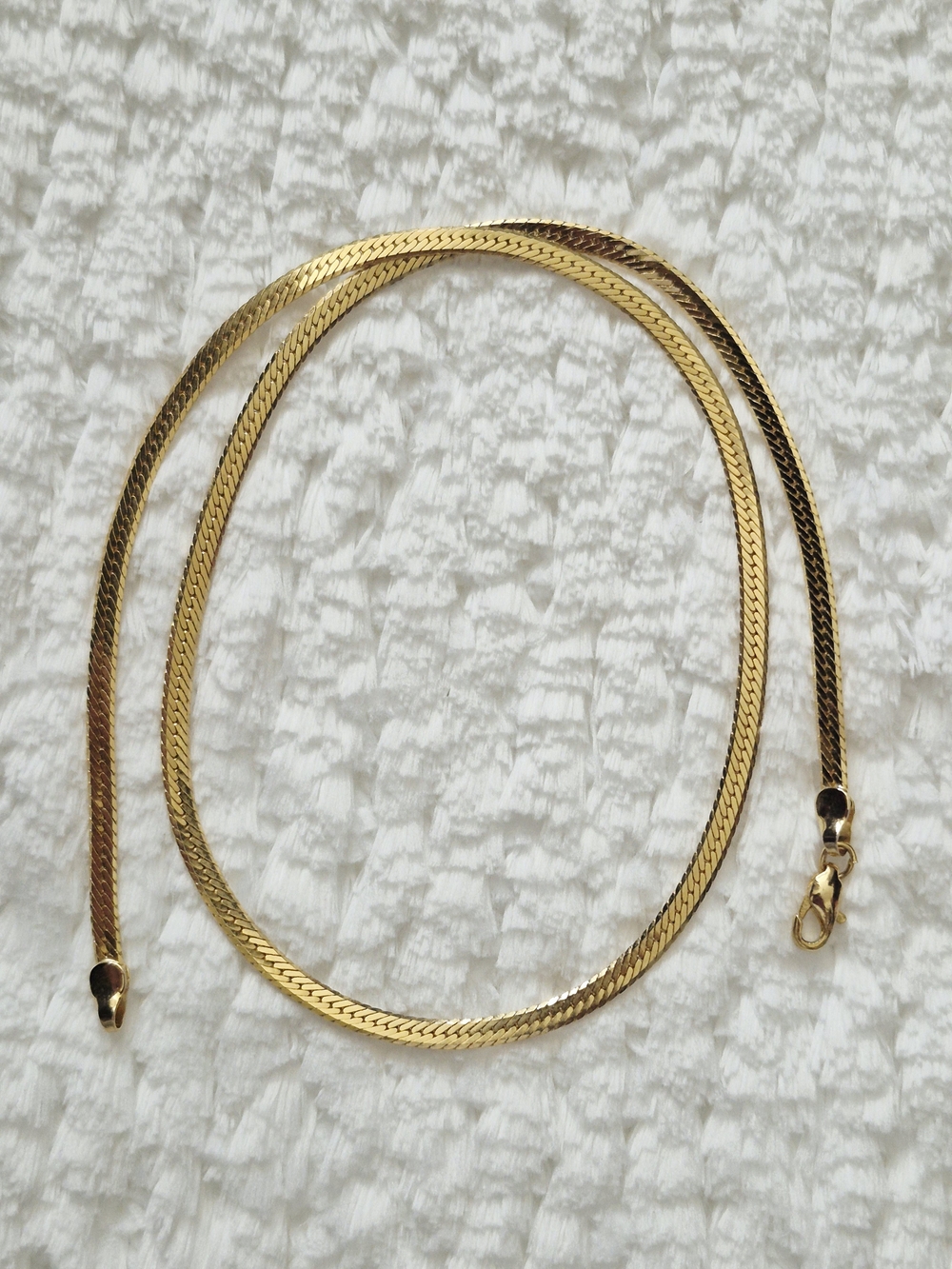 Gold Herringbone Necklace - Women Jewelry Necklaces